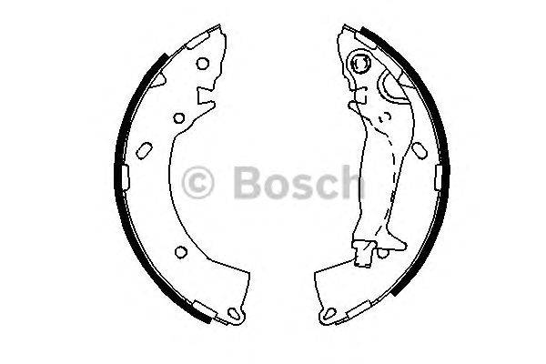 Комплект тормозных колодок BOSCH 0 986 487 697