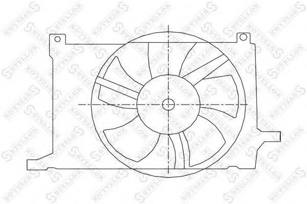 Вентилятор, охлаждение двигателя STELLOX 29-99363-SX