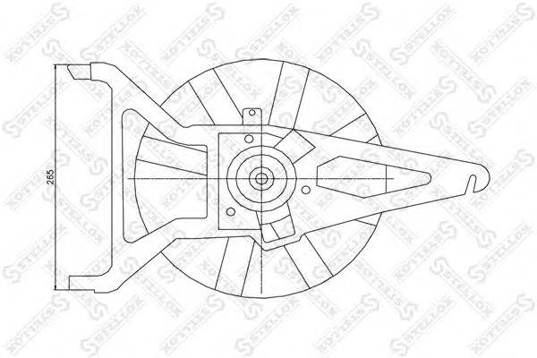 Вентилятор, охлаждение двигателя STELLOX 2999390SX