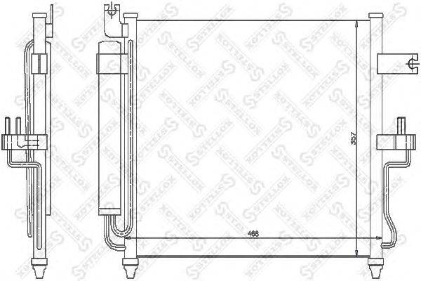 Конденсатор, кондиционер STELLOX 10-45043-SX