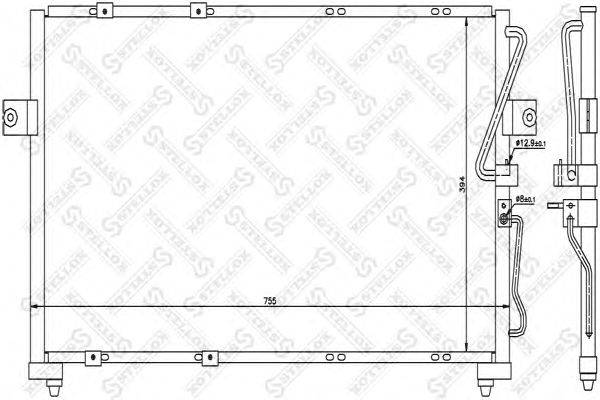 Конденсатор, кондиционер STELLOX 10-45112-SX