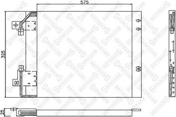 Конденсатор, кондиционер STELLOX 1045245SX