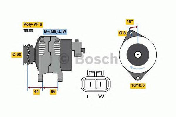 Генератор BOSCH 0986048340