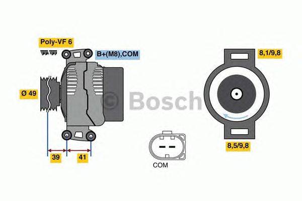 Генератор BOSCH 0 986 048 820