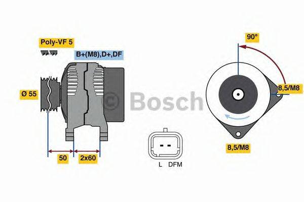 Генератор BOSCH 0 986 080 140