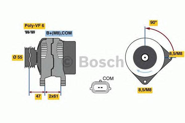 Генератор BOSCH 0 986 080 710