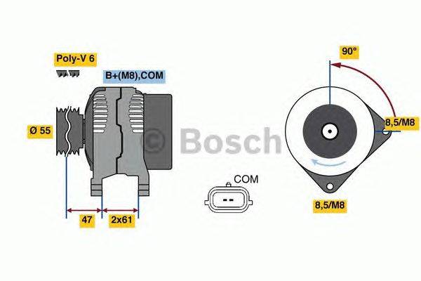 Генератор BOSCH 0 986 080 800