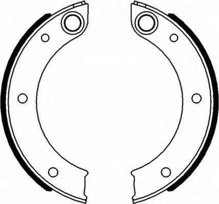 Комплект тормозных колодок, стояночная тормозная система HELLA PAGID 8DA 355 050-151