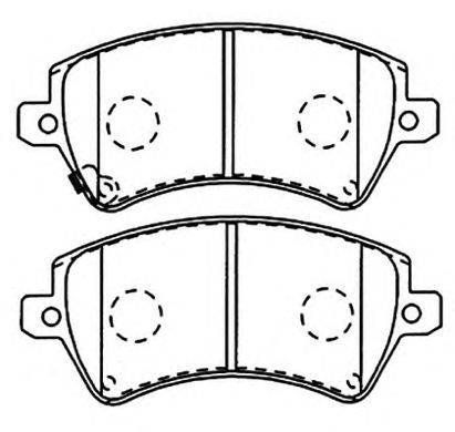 Комплект тормозных колодок, дисковый тормоз ASVA AKD-1243