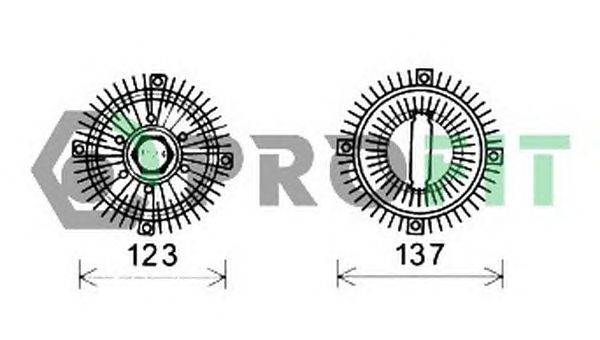 Сцепление, вентилятор радиатора PROFIT 1720-5001