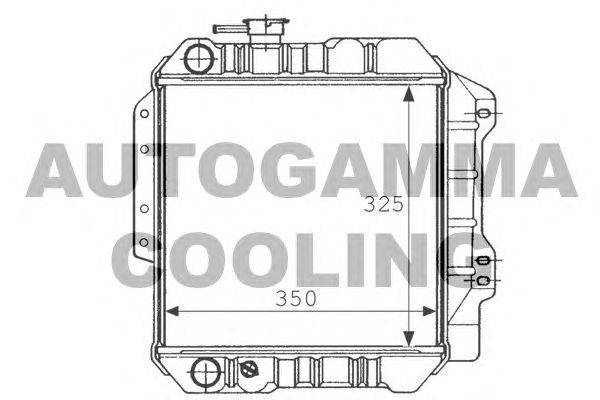 Радиатор, охлаждение двигателя AUTOGAMMA 101027