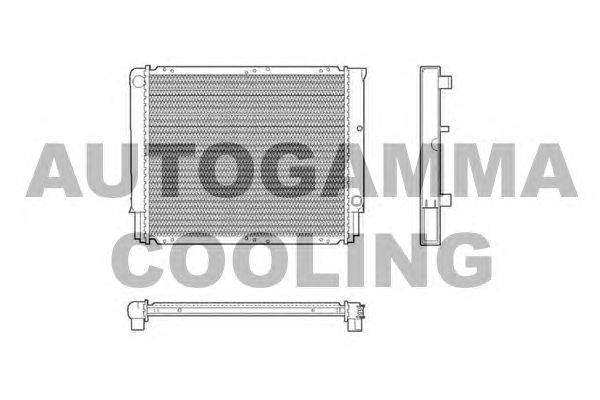 Радиатор, охлаждение двигателя AUTOGAMMA 101285