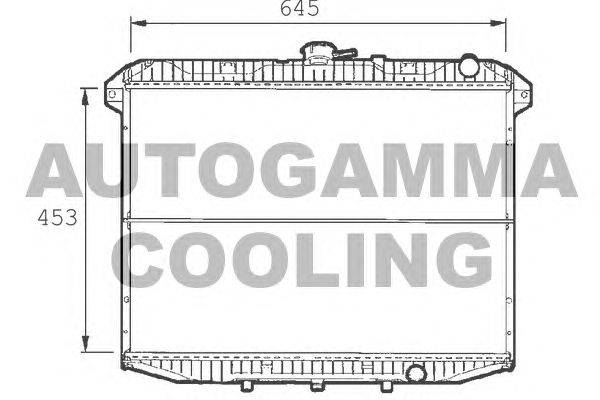 Радиатор, охлаждение двигателя AUTOGAMMA 101385