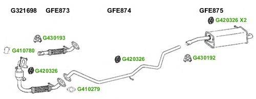 Система выпуска ОГ GT Exhaust 10397