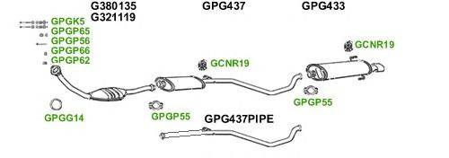 Система выпуска ОГ GT Exhaust 10402