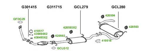 Система выпуска ОГ GT Exhaust 1292