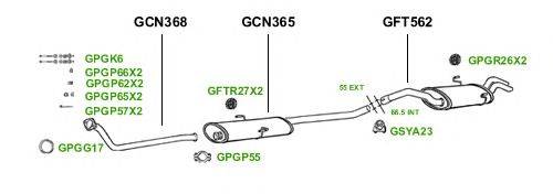 Система выпуска ОГ GT Exhaust 1450