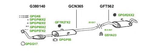 Система выпуска ОГ GT Exhaust 1451