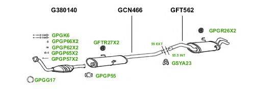 Система выпуска ОГ GT Exhaust 1452