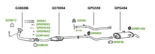 Система выпуска ОГ GT Exhaust 1472