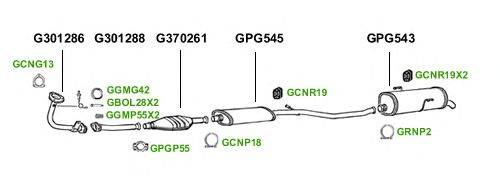 Система выпуска ОГ GT Exhaust 1532