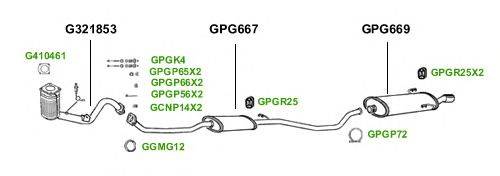 Система выпуска ОГ GT Exhaust 1588