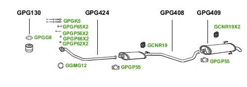 Система выпуска ОГ GT Exhaust 1617