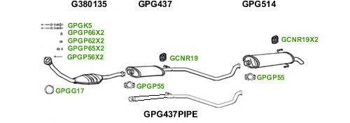 Система выпуска ОГ GT Exhaust 1635