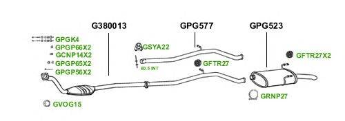 Система выпуска ОГ GT Exhaust 1714