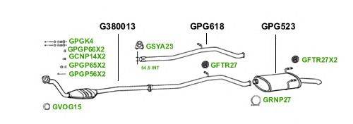 Система выпуска ОГ GT Exhaust 1715
