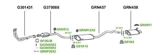 Система выпуска ОГ GT Exhaust 1798