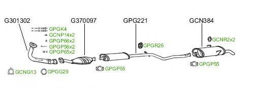 Система выпуска ОГ GT Exhaust 185