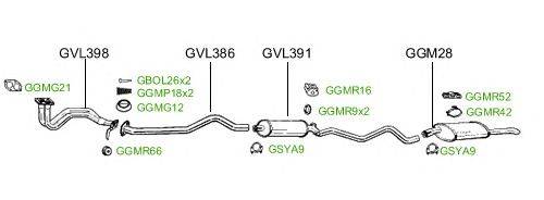 Система выпуска ОГ GT Exhaust 2339