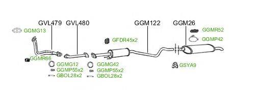 Система выпуска ОГ GT Exhaust 2406