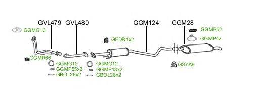 Система выпуска ОГ GT Exhaust 2412