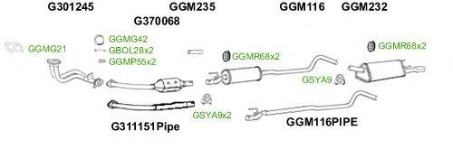 Система выпуска ОГ GT Exhaust 2576