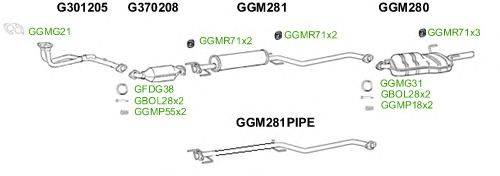 Система выпуска ОГ GT Exhaust 2654