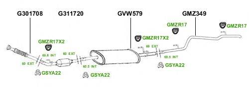 Система выпуска ОГ GT Exhaust 2812