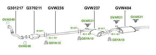 Система выпуска ОГ GT Exhaust 2830