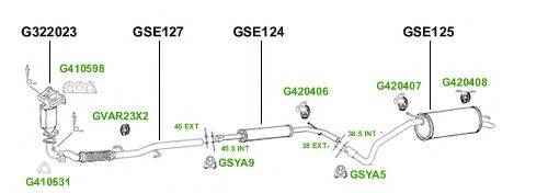 Система выпуска ОГ GT Exhaust 2842