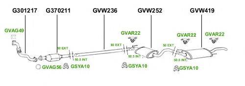 Система выпуска ОГ GT Exhaust 2919