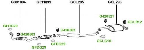Система выпуска ОГ GT Exhaust 3079