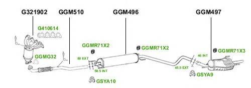 Система выпуска ОГ GT Exhaust 3660