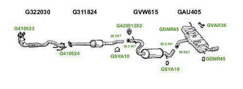 Система выпуска ОГ GT Exhaust 3741