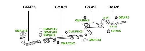 Система выпуска ОГ GT Exhaust 3837