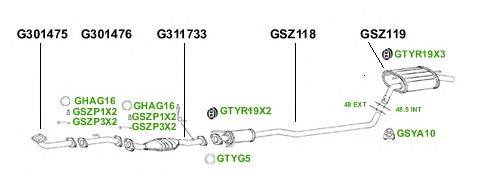 Система выпуска ОГ GT Exhaust 3940