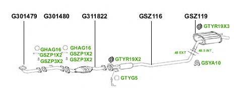 Система выпуска ОГ GT Exhaust 3992