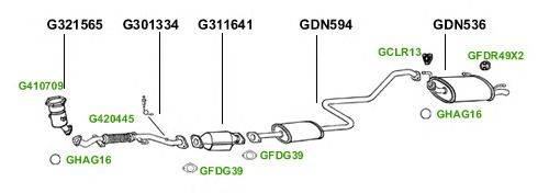 Система выпуска ОГ GT Exhaust 4347