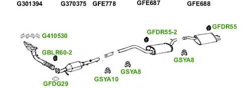 Система выпуска ОГ GT Exhaust 4643