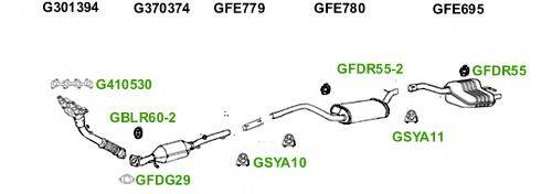 Система выпуска ОГ GT Exhaust 4647